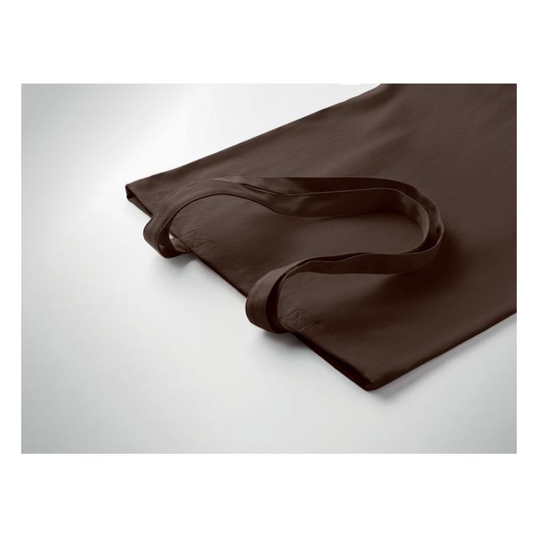 Sacoșă din pânză 270 gr/m² RASSA COLOURED Ciocolată