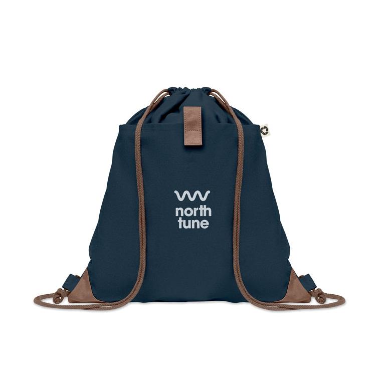 Rucsac cu cordon din bumbac PANDA BAG Navy 