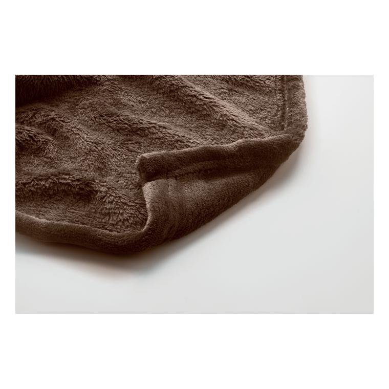 Pătură fleece RPET 280 gr/m² LOGAN Ciocolată
