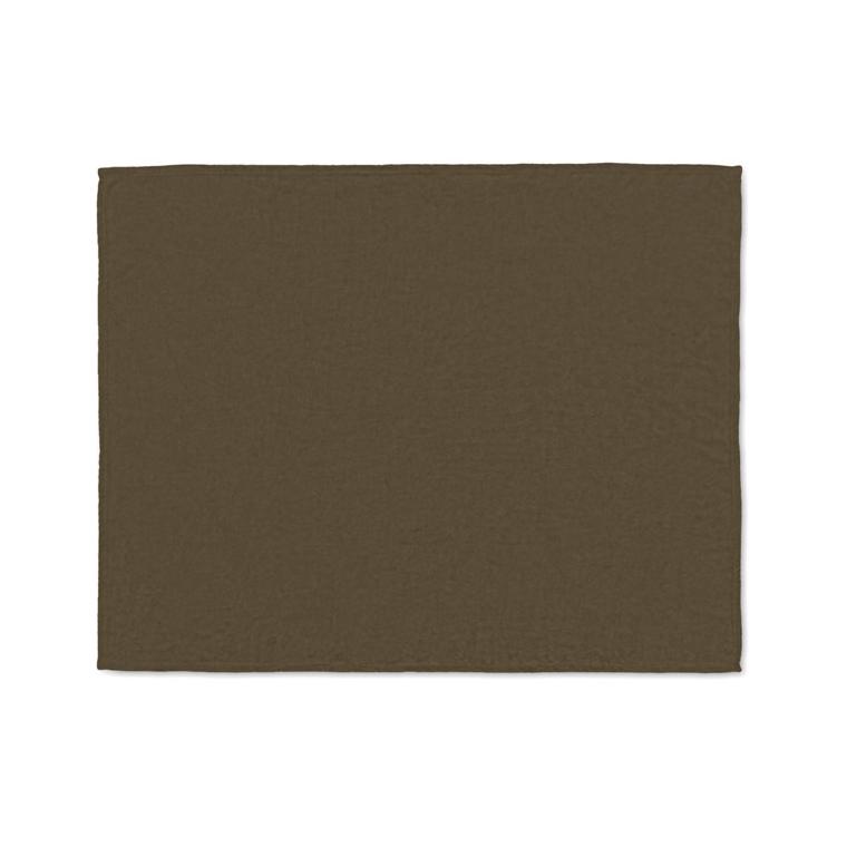 Pătură fleece RPET 280 gr/m² LOGAN Pământ