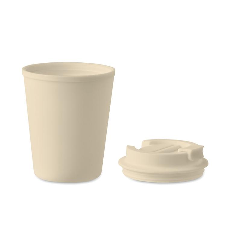 Cană din PP reciclat 300 ml TRIDUS Bej