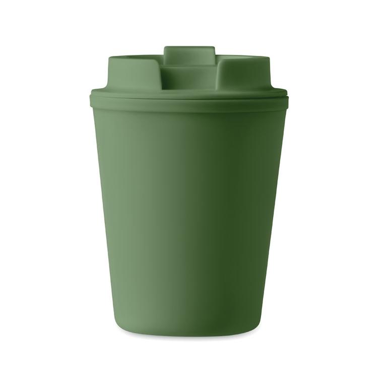 Cană din PP reciclat 300 ml TRIDUS Verde Inchis
