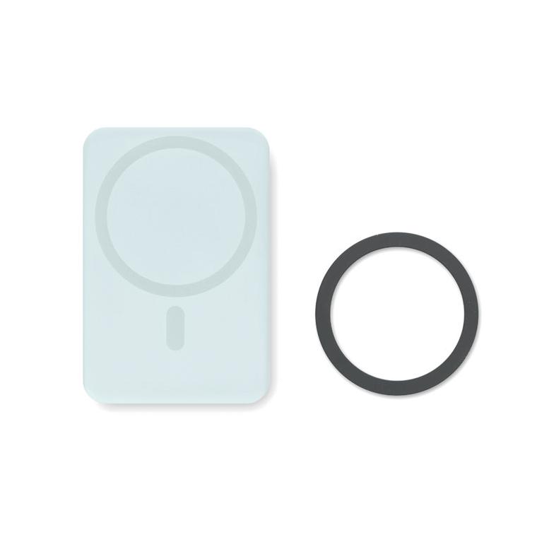 Încărcător wireless 15 W DOUBLETIC Albastru deschis