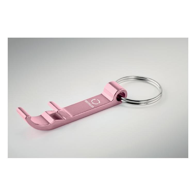 Breloc din aluminiu reciclat OVIKEY Roz