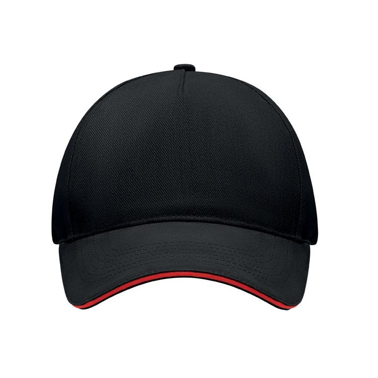 Șapcă baseball SINGA Negru / Roșu