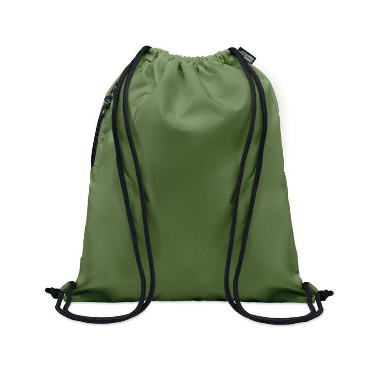 Rucsac cu șnur 300D RPET NIGHT Verde militar
