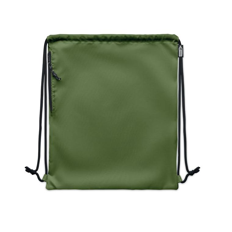 Rucsac cu șnur 300D RPET NIGHT Verde militar