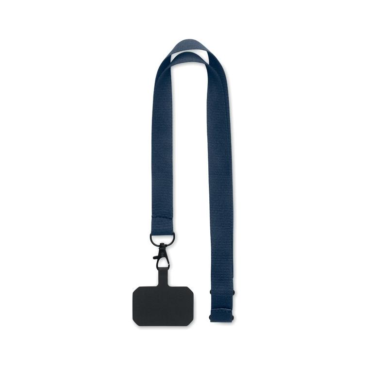 Lanyard suport de telefon AMESTE Albastru