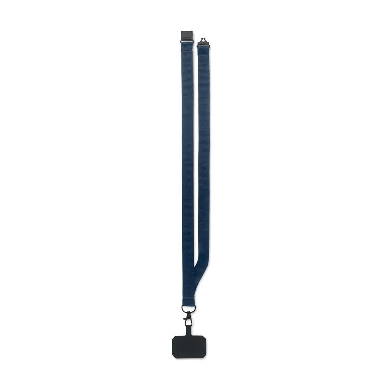 Lanyard suport de telefon AMESTE Albastru