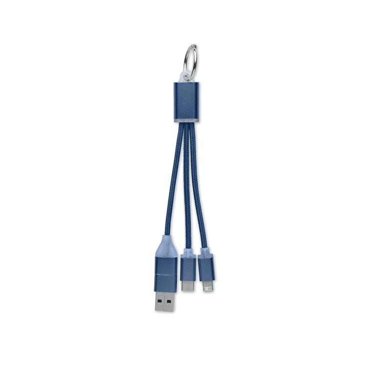 Cablu de încărcare 4 în 1 tip C BLUE Navy 