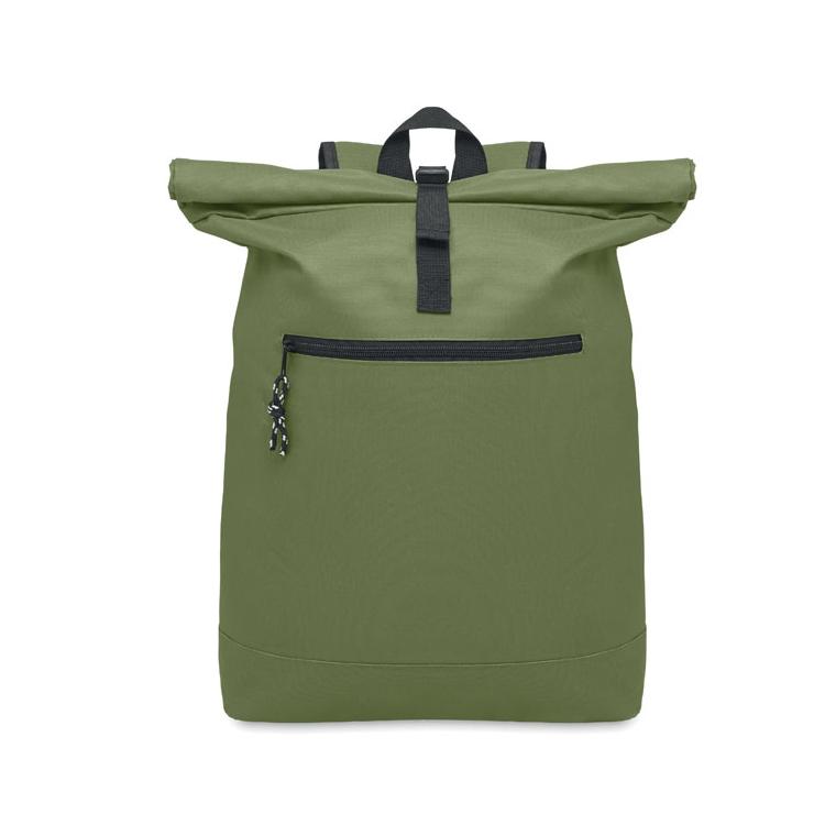 Rucsac rolltop din poliester 600D IREA Verde militar