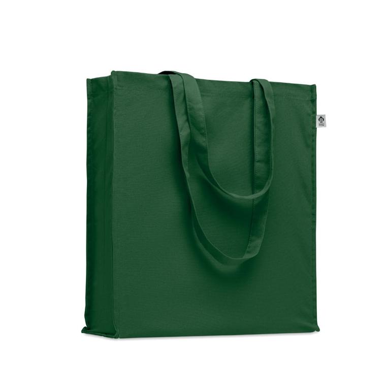 Sacoșă din bumbac organic BENTE COLOUR Verde Inchis