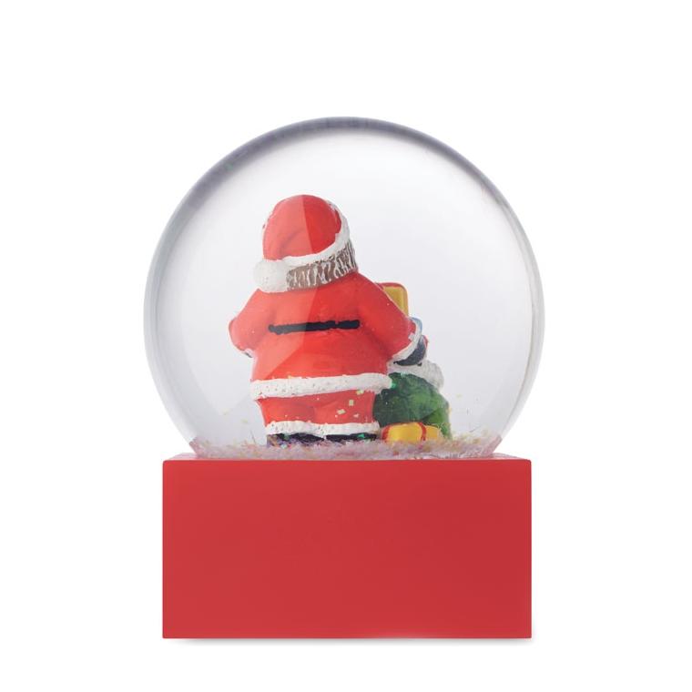 Ornament fulgi zăpadă sticlă SANTISIMO Roșu