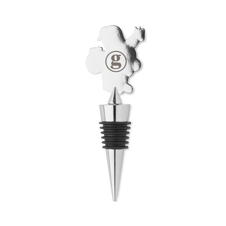 Dop sticle cu motiv de Crăciun ALTO Argintiu mat