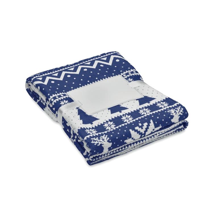 Pătură fleece RPET 190 gr/m² TOSTI Albastru