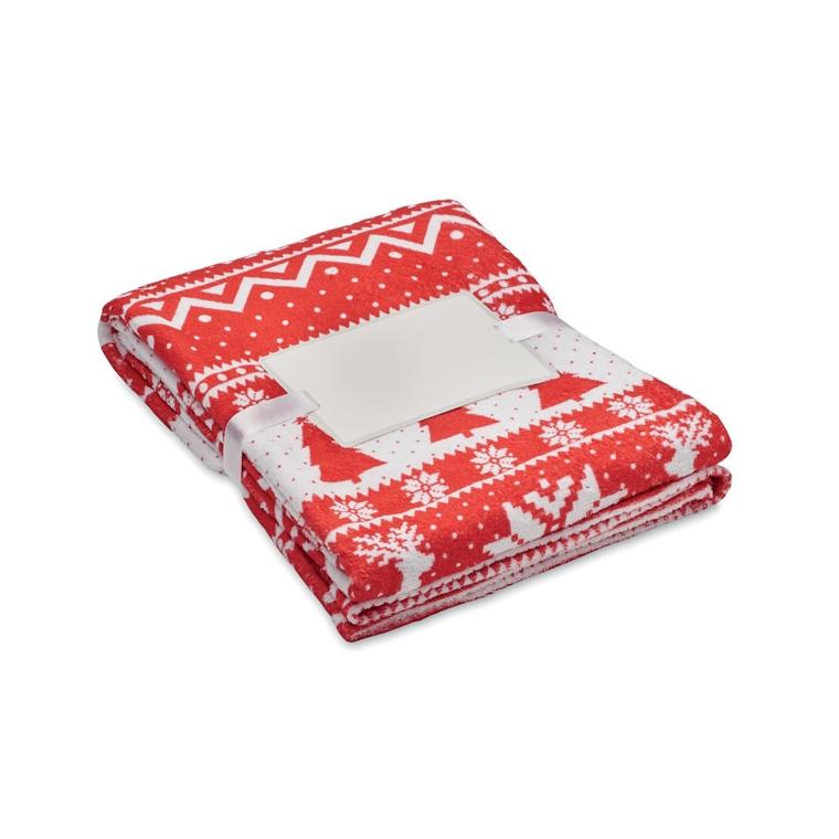 Pătură fleece RPET 190 gr/m² TOSTI Roșu