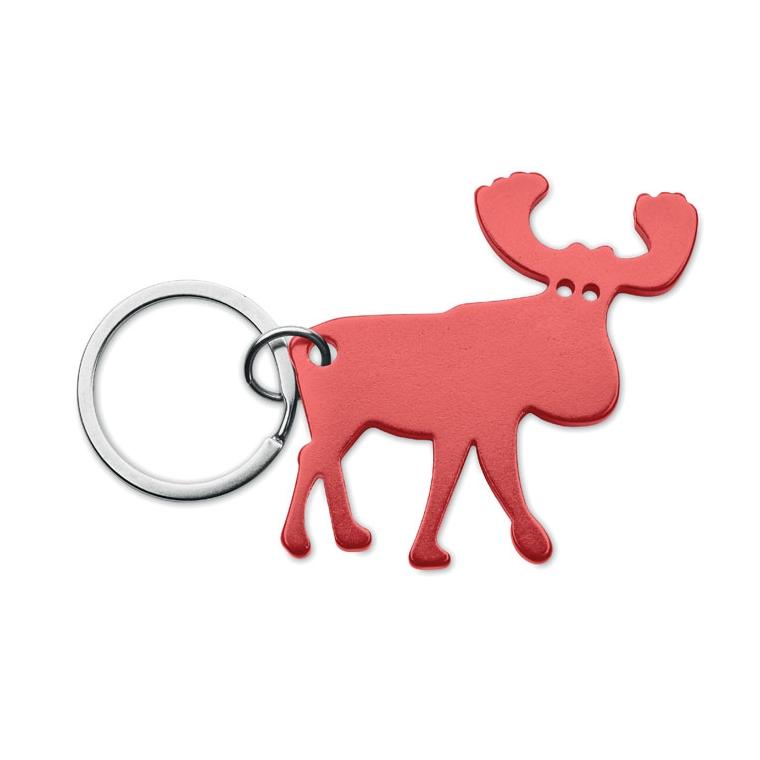 Breloc din aluminiu reciclat BOTTLE POPPER Roșu