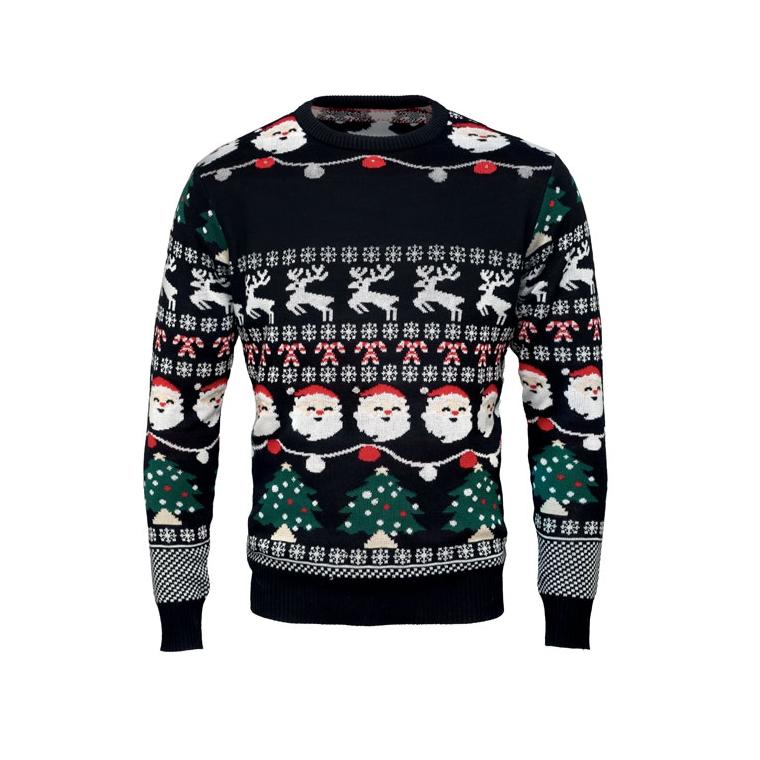 Pulover LED  Crăciun L/XL SHAMIS LARGE Negru