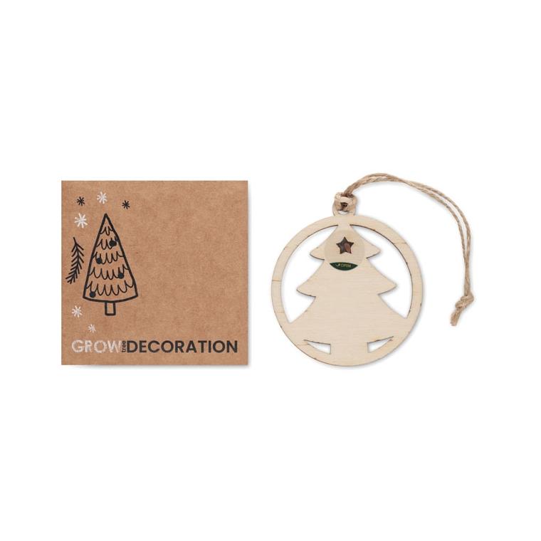 Ornament în formă de brad ARSEED Natur