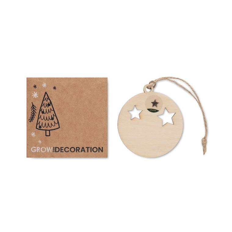 Ornament în formă de minge ROSEED Natur