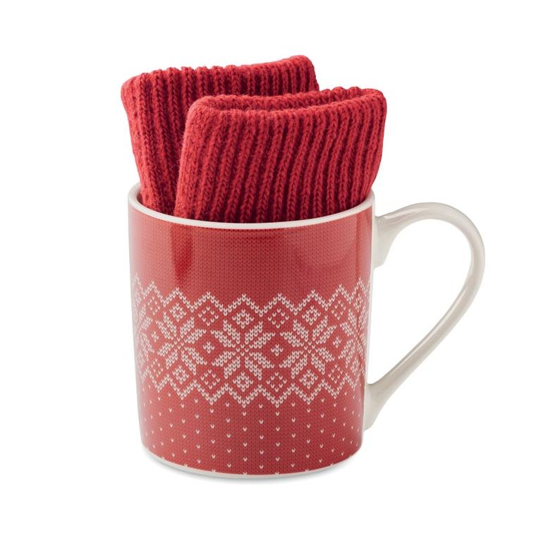 Set de căni cadou de iarnă COPITO SET Roșu
