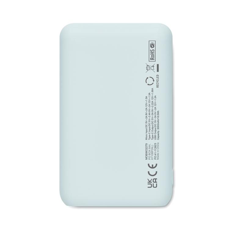 Power bank 5000 mAh POWER52C Albastru deschis