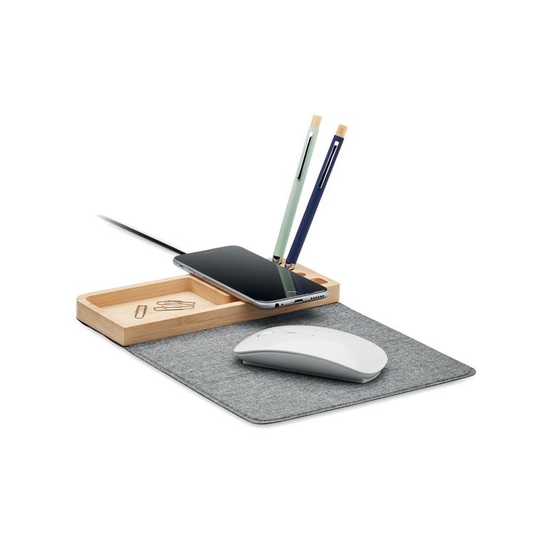 Încărcător wireless bambus 15W PANDU Natur