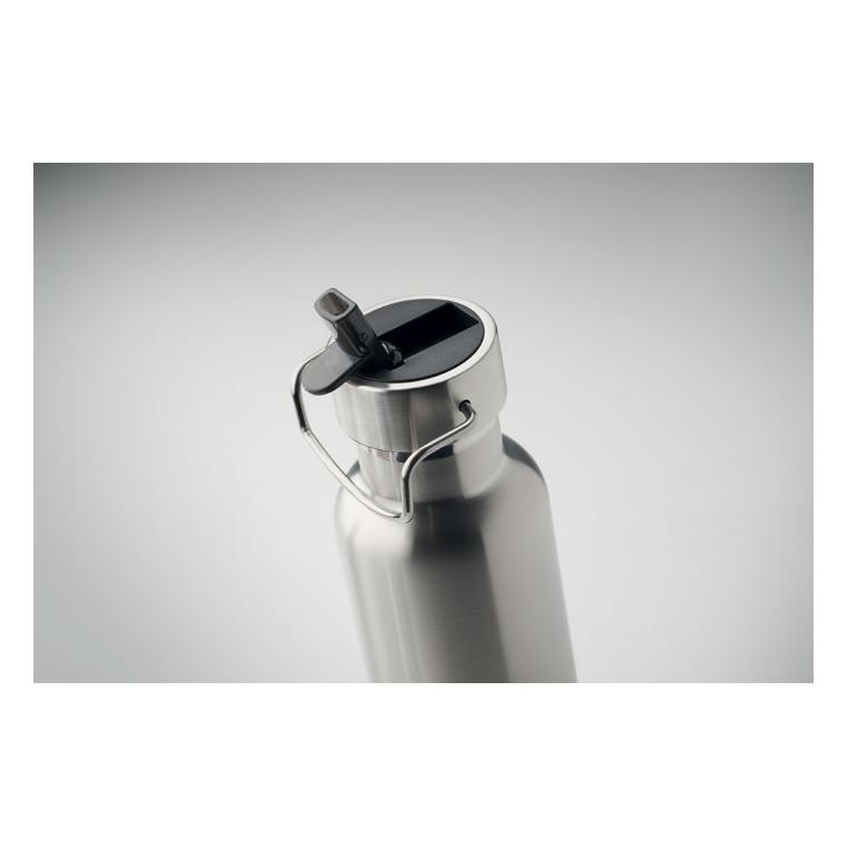 Sticlă cu perete dublu 660 ml RIFLOW Argintiu mat