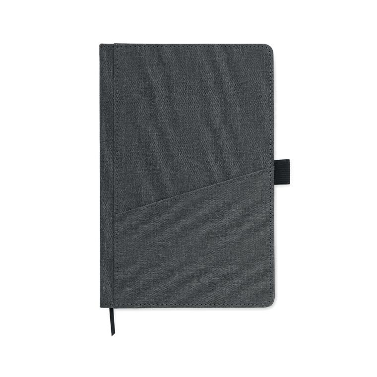 Agendă A5 PU buzunar frontal CINCO Gri închis