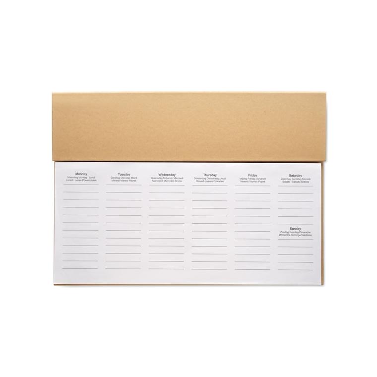 Planificator săptămânal MEMWEEK Bej