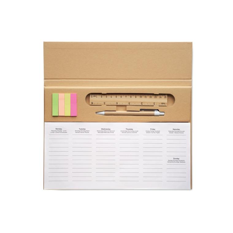 Planificator săptămânal MEMWEEK Bej