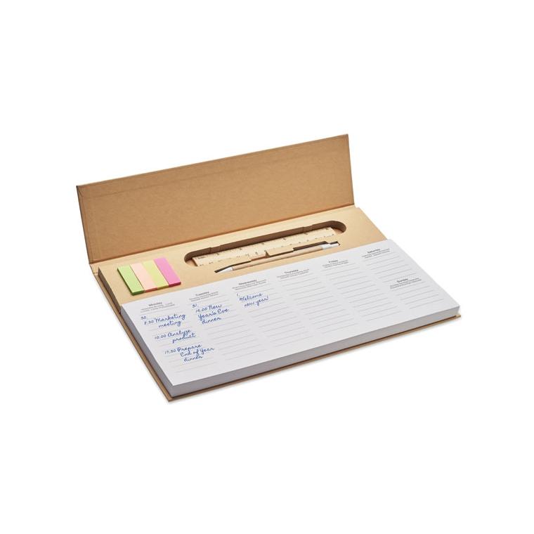 Planificator săptămânal MEMWEEK Bej