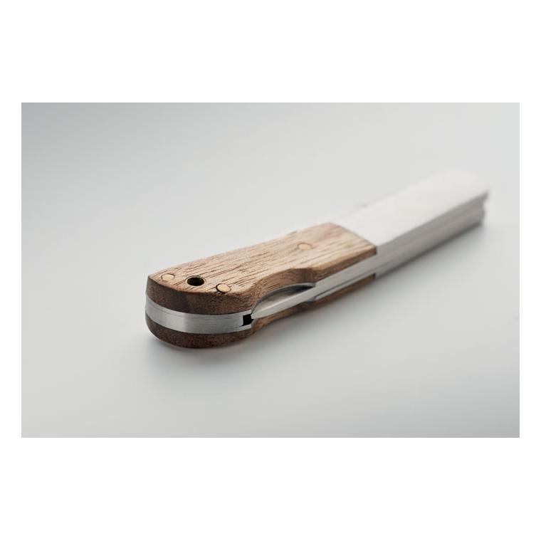 Cuțit pliabil din salcâm SKARP Natur