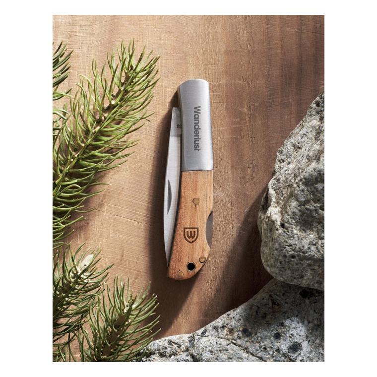 Cuțit pliabil din salcâm SKARP Natur