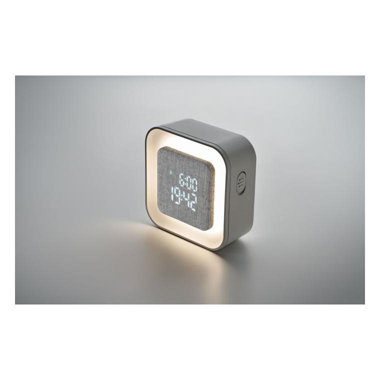 Ceas alarmă ABS/RPET reciclat LUCE Alb