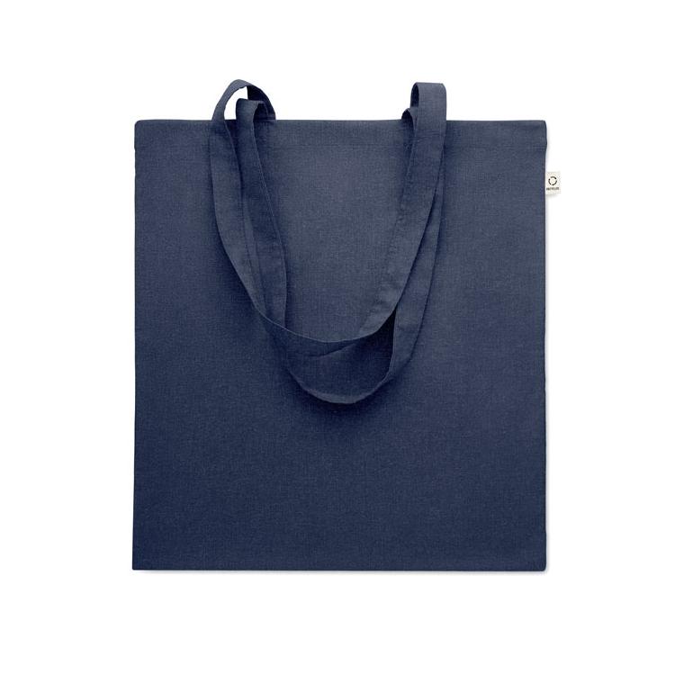 Sacosă din bumbac reciclat VIVEKA COLOUR Albastru