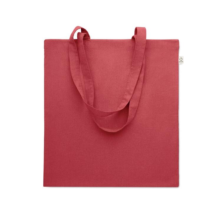 Sacosă din bumbac reciclat VIVEKA COLOUR Roșu
