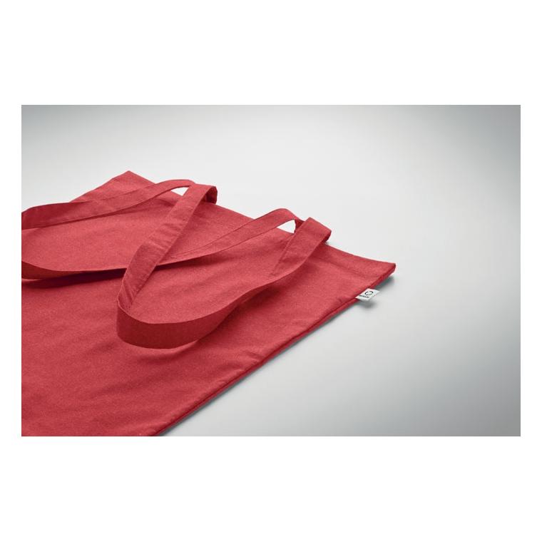 Sacosă din bumbac reciclat VIVEKA COLOUR Roșu