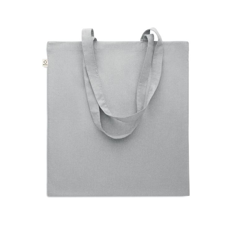 Sacosă din bumbac reciclat VIVEKA COLOUR Gri