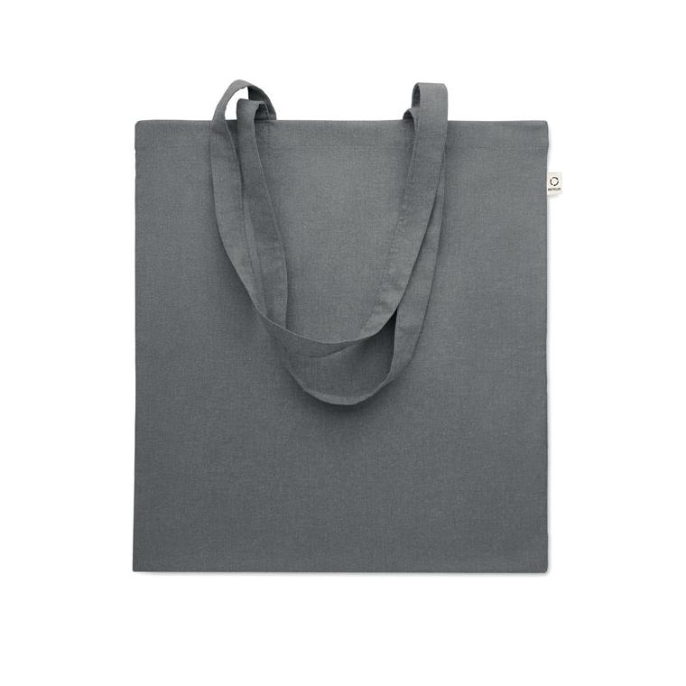 Sacosă din bumbac reciclat VIVEKA COLOUR Gri închis
