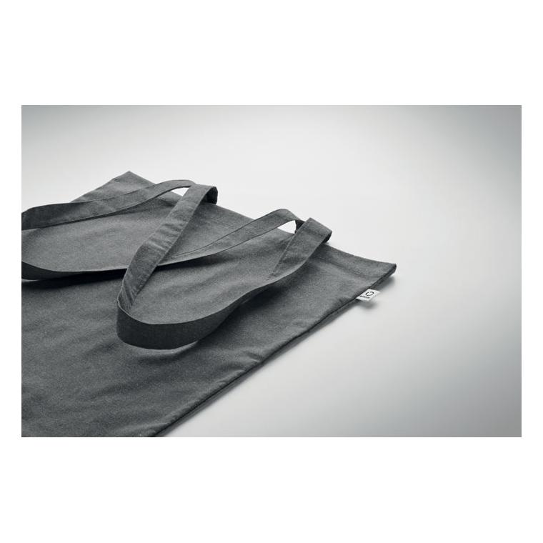 Sacosă din bumbac reciclat VIVEKA COLOUR Gri închis