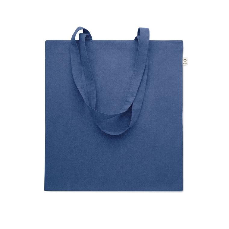 Sacosă din bumbac reciclat VIVEKA COLOUR Albastru regal