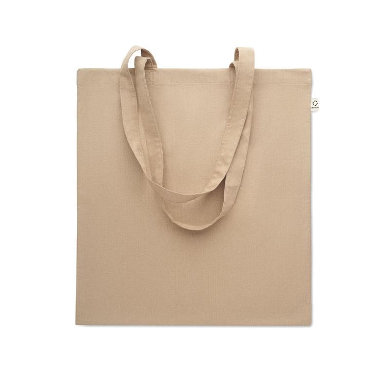 Sacosă din bumbac reciclat VIVEKA COLOUR Kaki