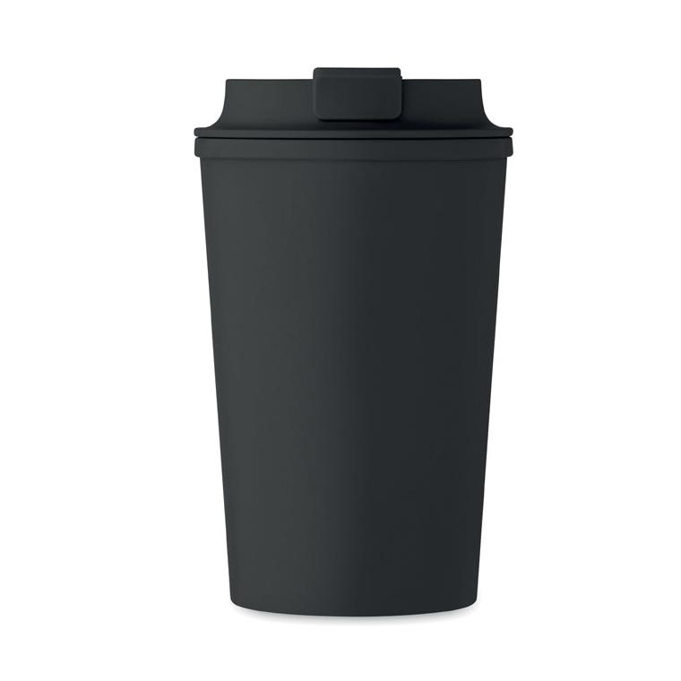 Pahar PLA perete dublu 350 ml BEIBAKU Negru