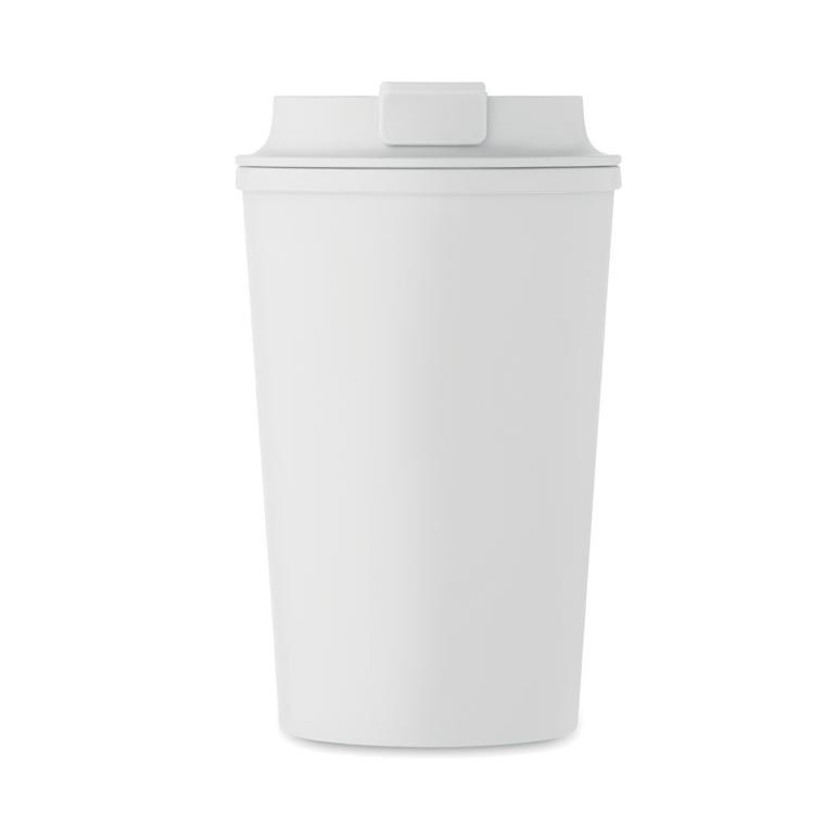 Pahar PLA perete dublu 350 ml BEIBAKU Alb