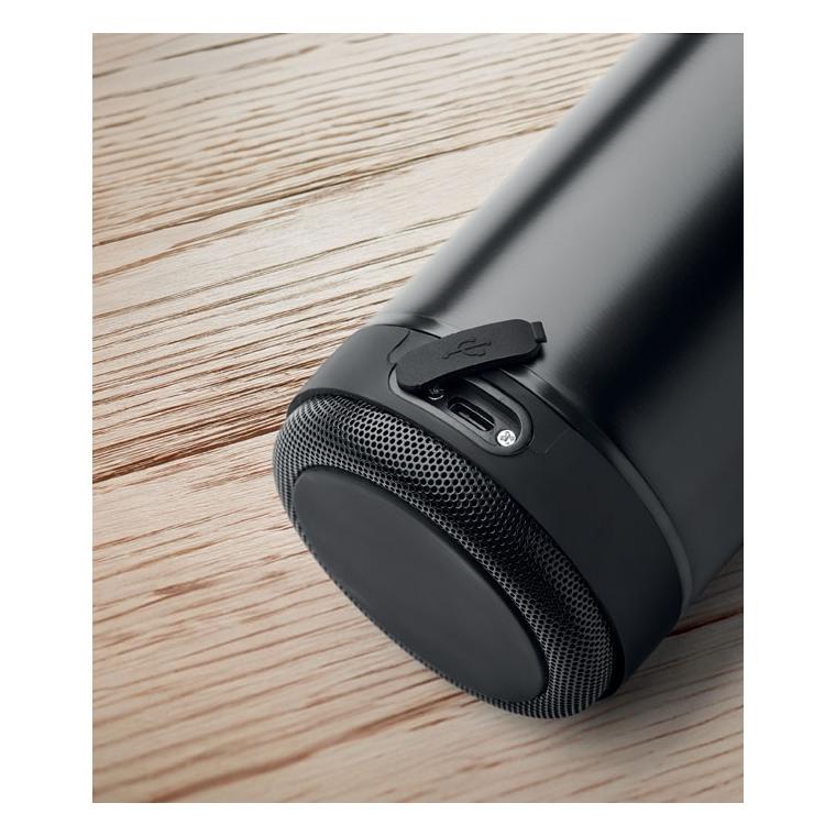 Sticlă cu perete dublu 500ml MUSEY Negru