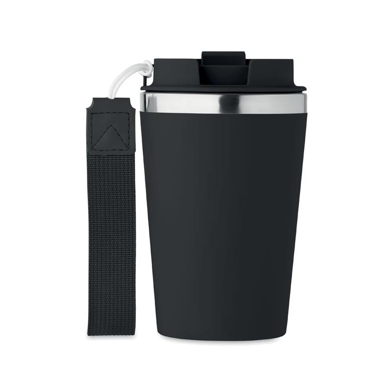 Pahar cu perete dublu 350 ml TOPAZ Negru