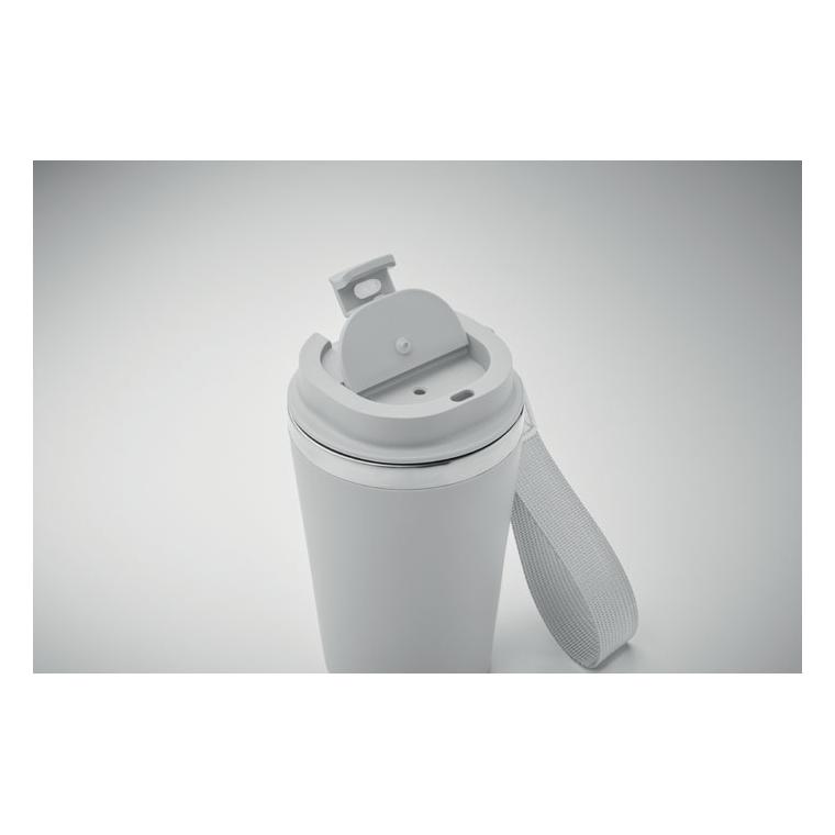 Pahar cu perete dublu 350 ml TOPAZ Alb