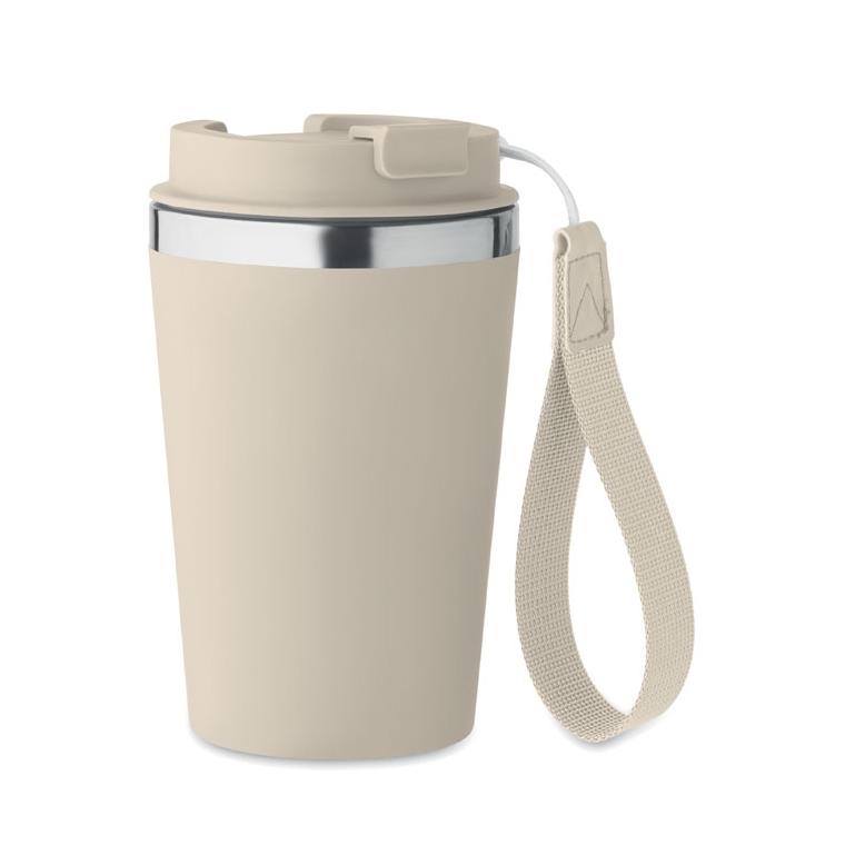 Pahar cu perete dublu 350 ml TOPAZ Bej