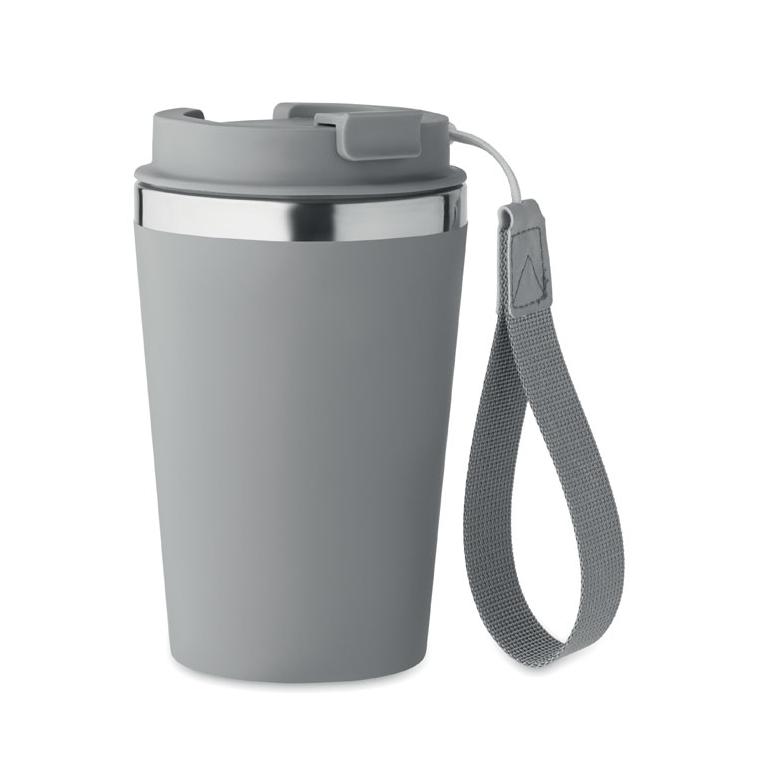 Pahar cu perete dublu 350 ml TOPAZ Gri închis